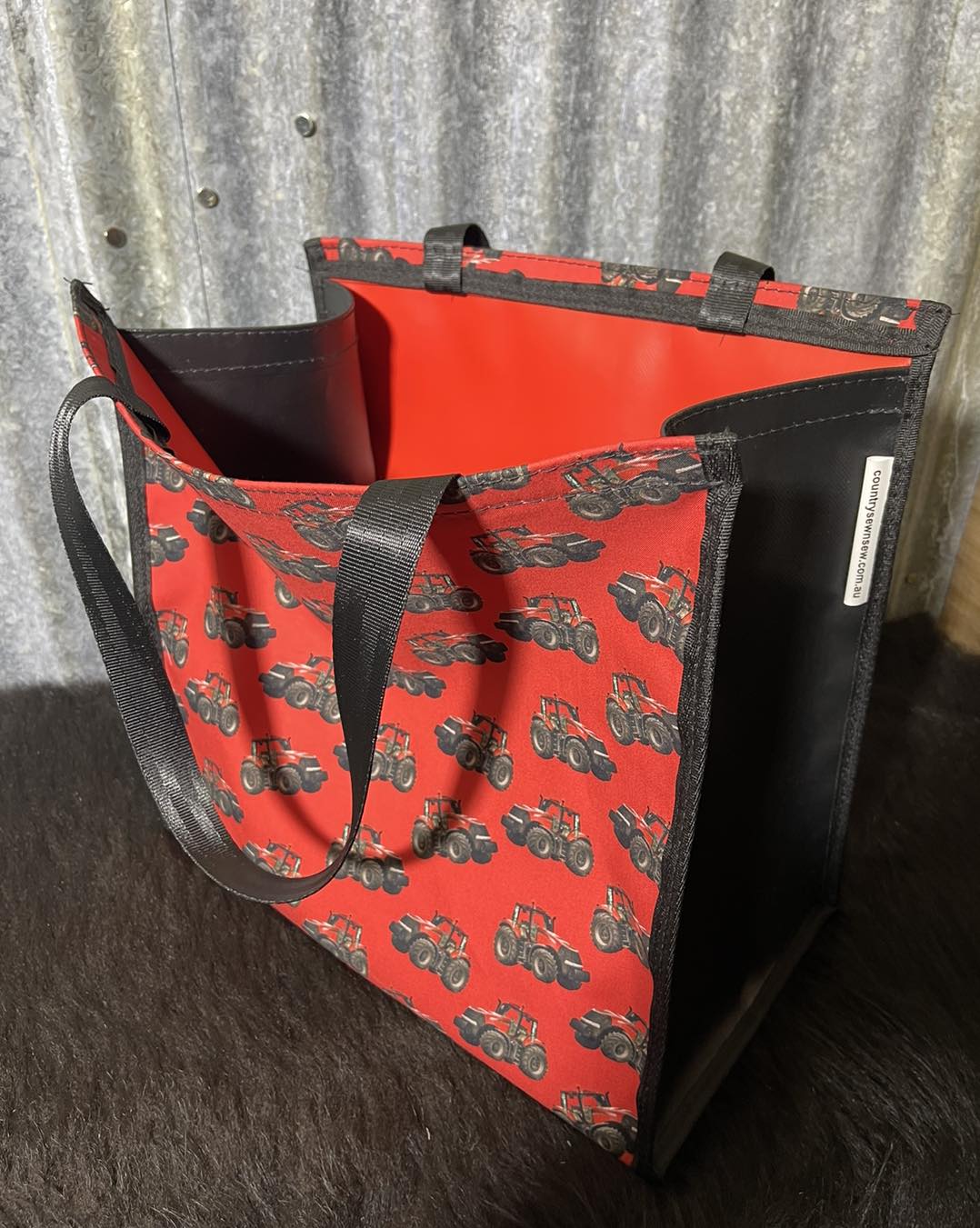 Pvc and fabric shopping bag - Case Tractors