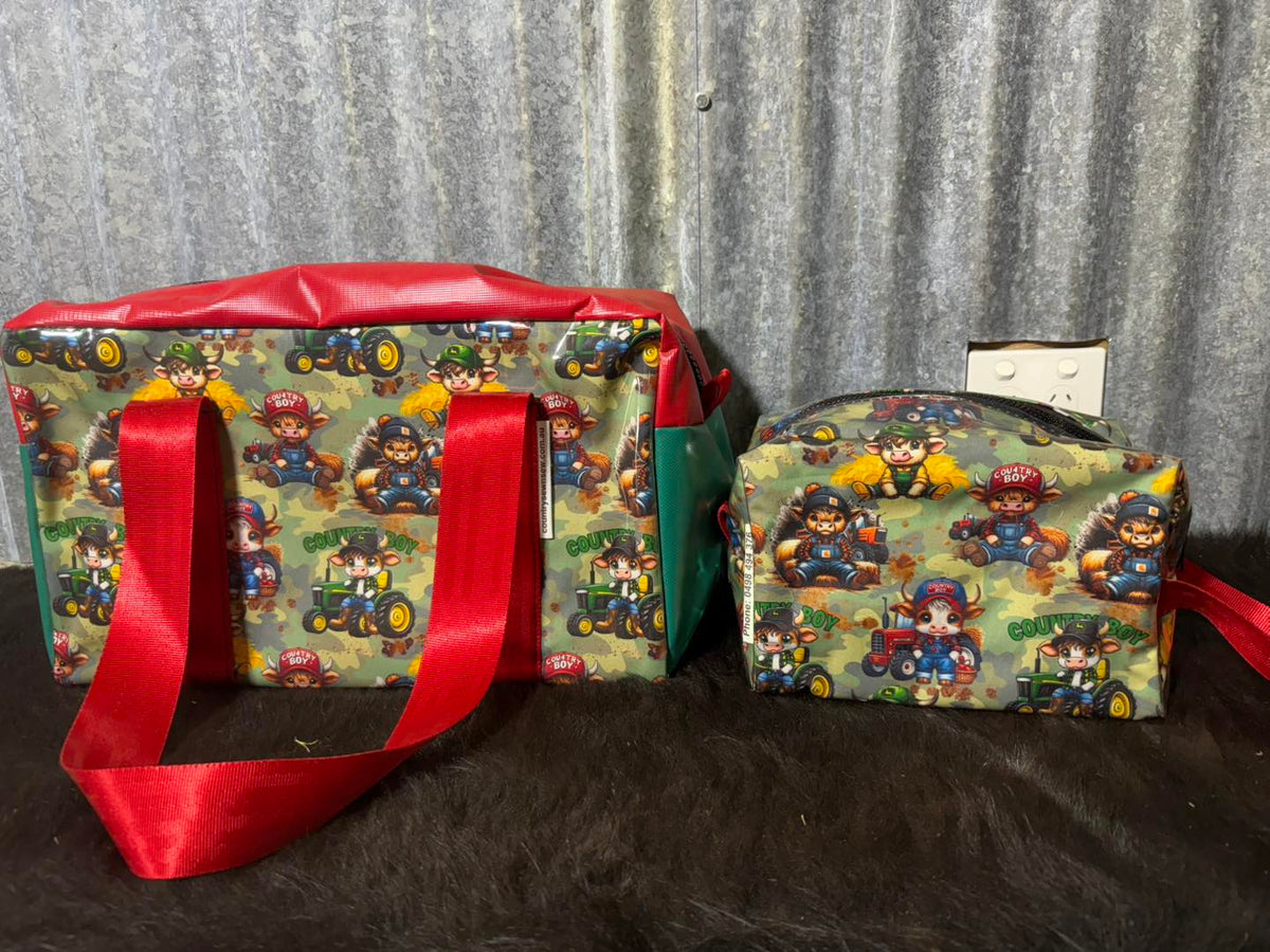 Ready made Overnight bag and toiletry bag set - Country Boy