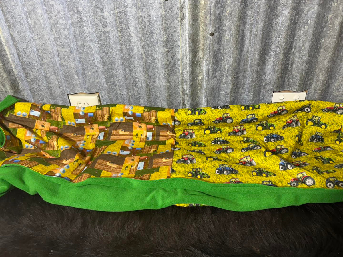 Swag Blanket - Tractors - Green Back