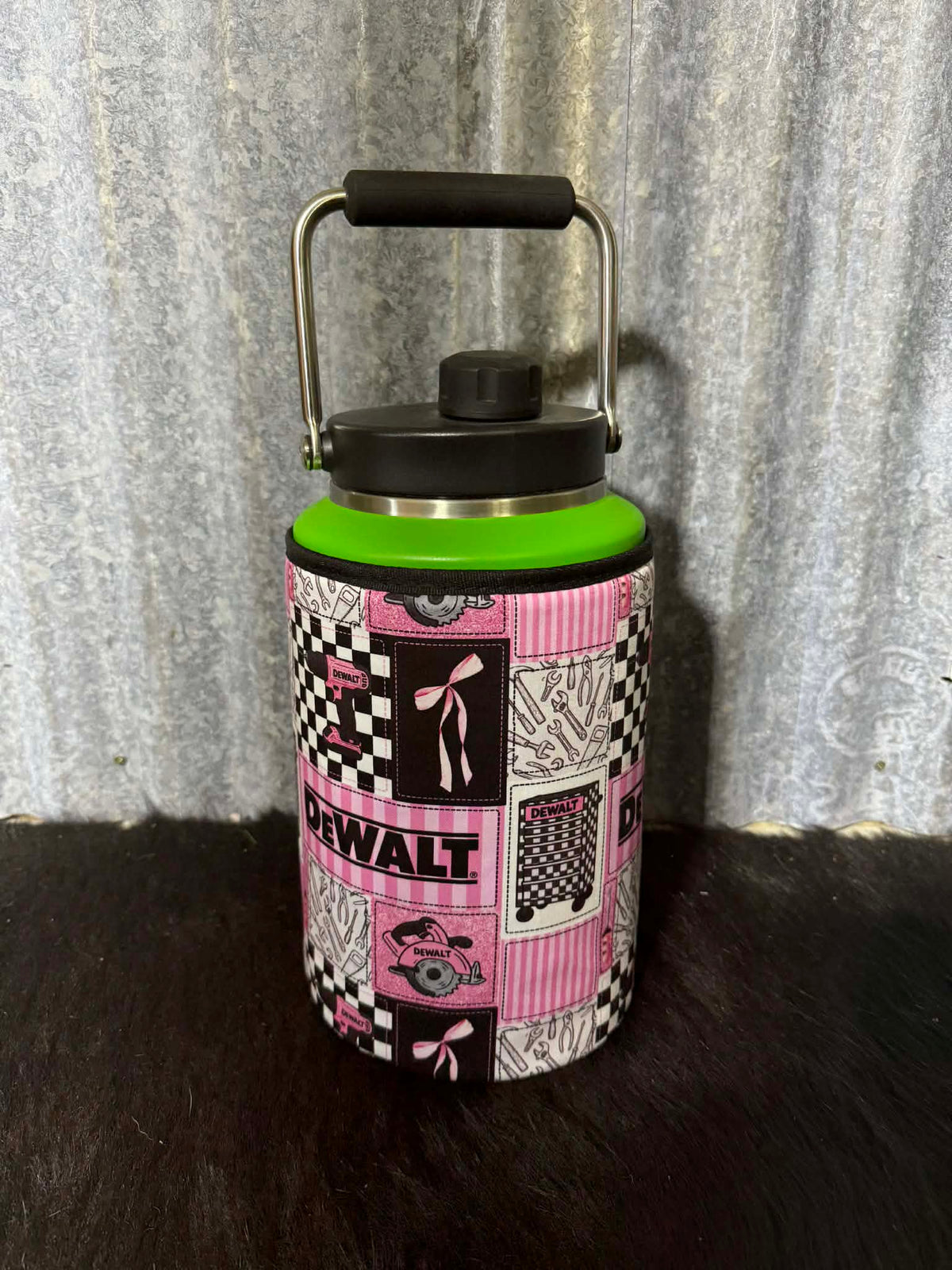 Yeti GALLON with fabric READY MADE - Pink tools