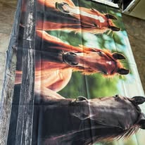 Fabric Panel - Horses