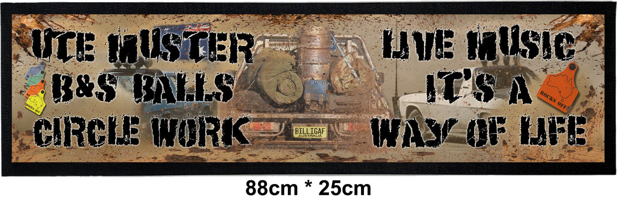 Bar Mat - Ute Muster