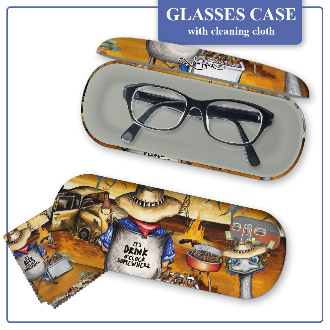 Lisa Pollock - Glasses case - Campfire Beers