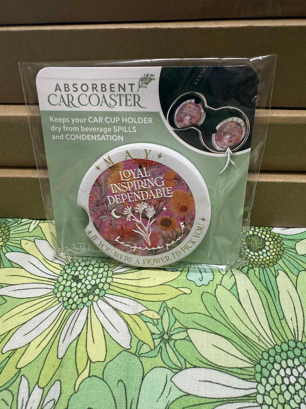 Lisa Pollock Car Coaster - May