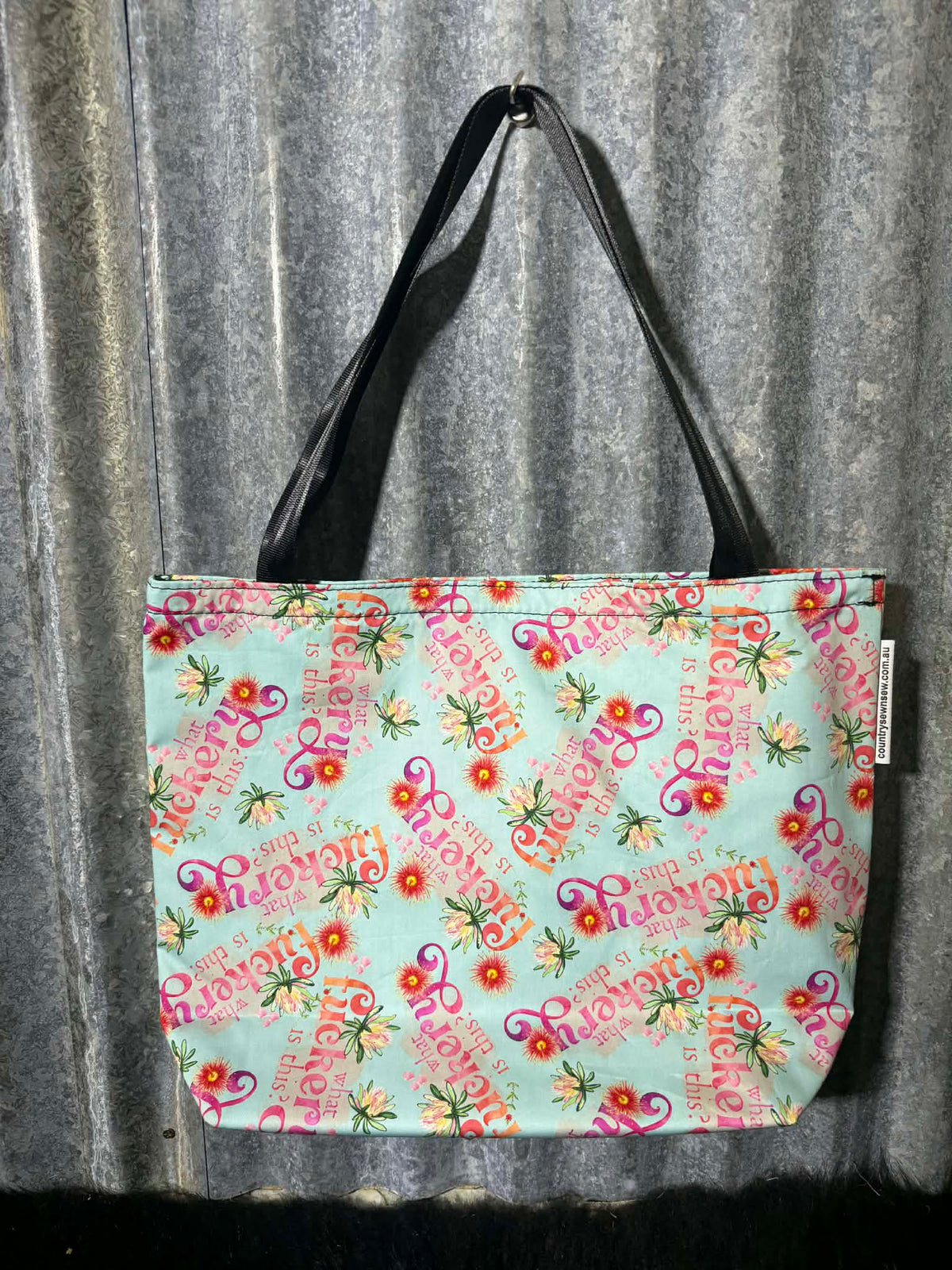 Fabric Shopping bag - (Ready Made) -SWEARING - What F&*kery is this