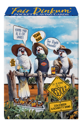 Lisa Pollock - "Fair Dinkum" Playing Cards - Squawking Slang