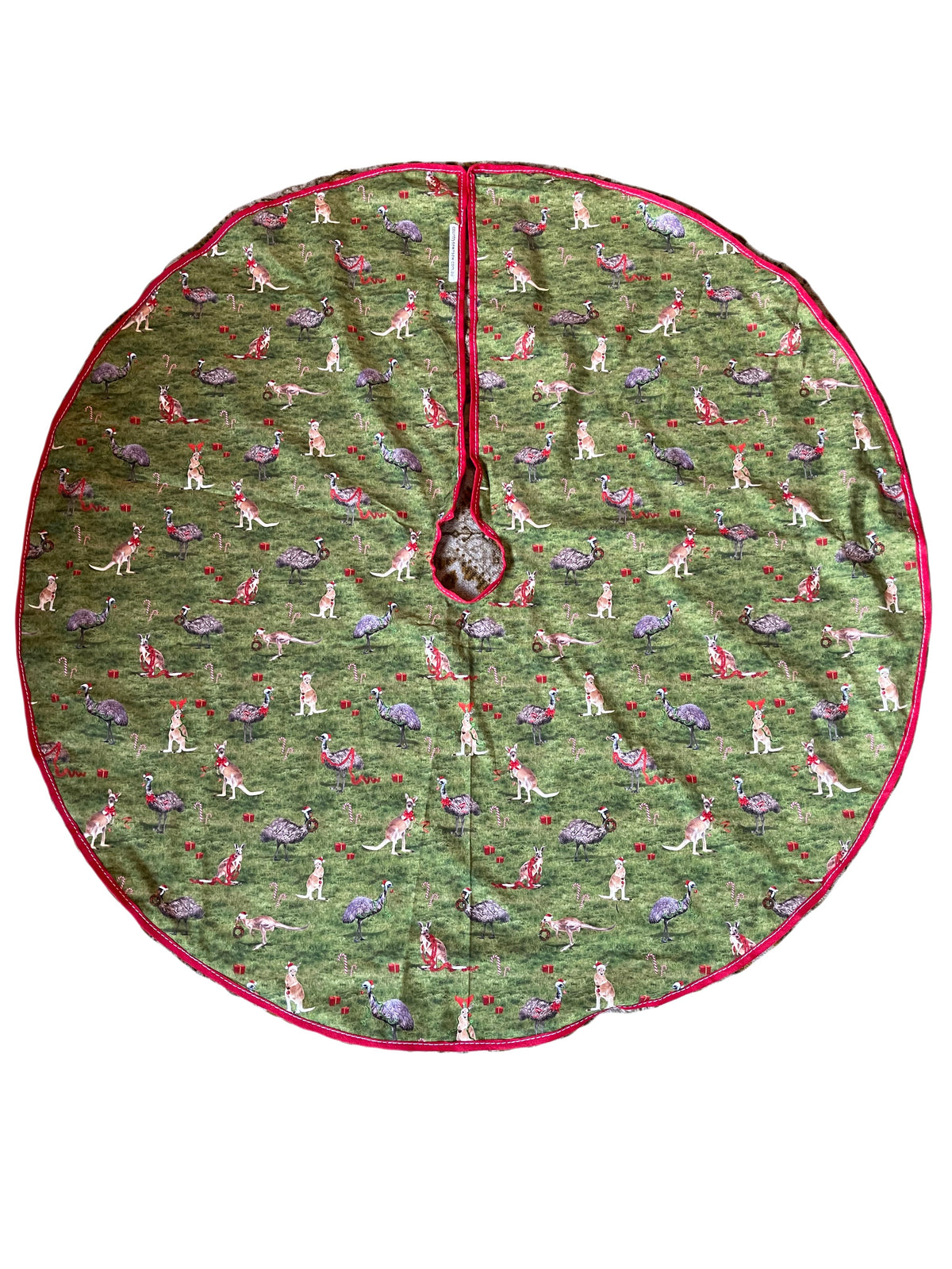 Christmas Tree Skirt - Emus and Kangaroos