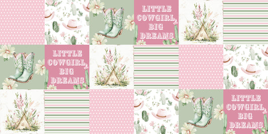 Pre Order Swag Blanket - Little cowgirl, big dreams