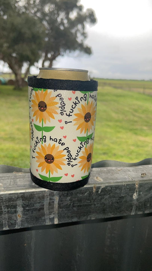 Vinyl Stubby Holder - I Fucking hate people