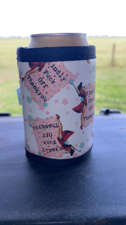 Vinyl Stubby Holder - Kindly fuck off thank you