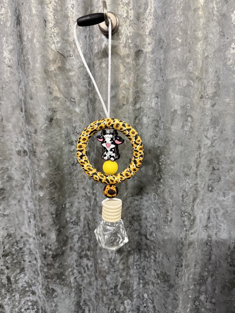 Ring Car Freshener - Sunflower and Cow