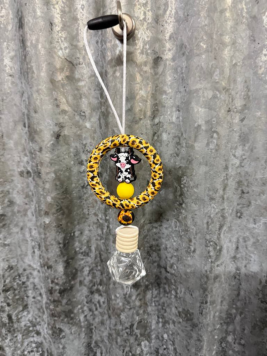 Ring Car Freshener - Sunflower and Cow