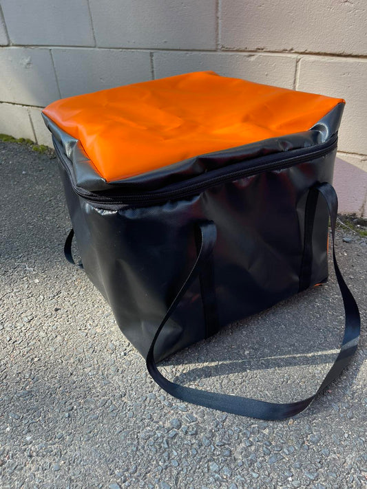 Milk crate bag - Orange/Black
