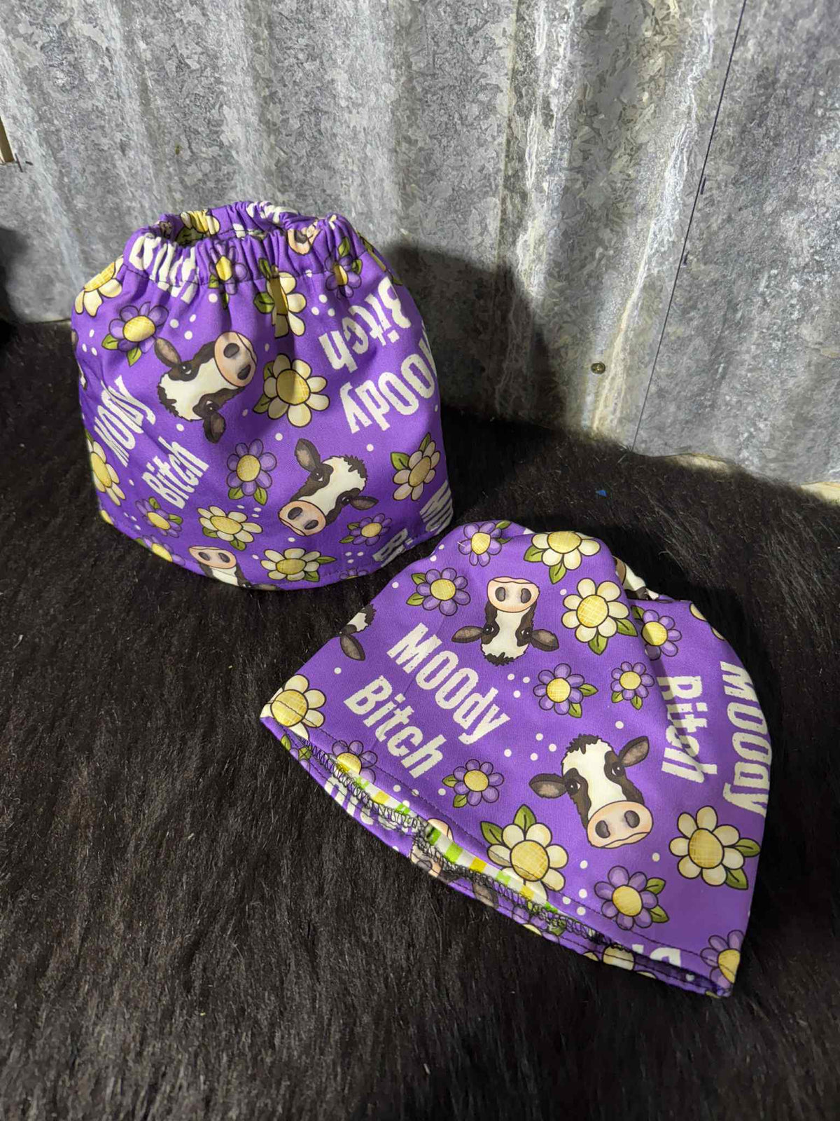 Fabric sock savers- Moody Bitch Purple