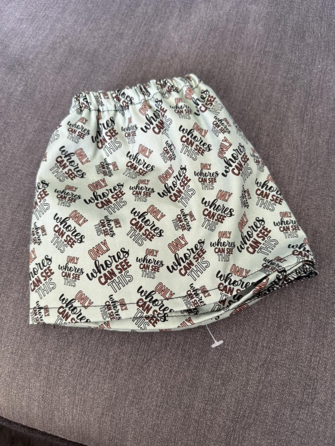Fabric sock savers- Only whores can read this