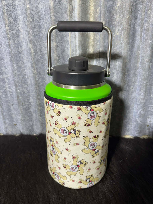 Yeti GALLON with fabric READY MADE - Great Northern bears