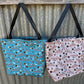 Fabric Shopping bag - (Ready  Made) -Country sew n sew teal