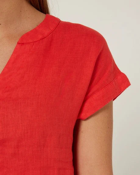 Pilbara Women's 'Alina' Linen Cap Sleeve Dress
