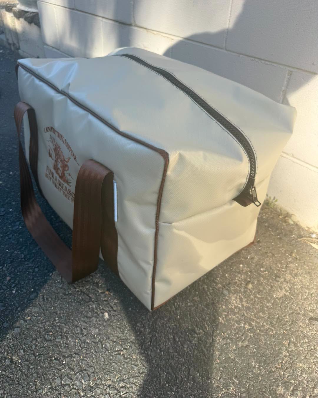 PVC MEDIUM overnight bag - Everything Happens For A Reason