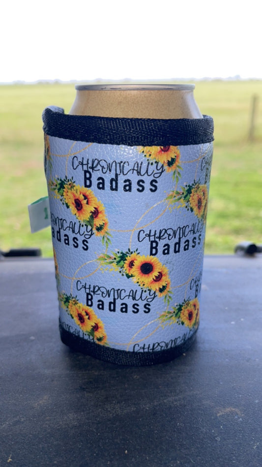 Vinyl Stubby Holder - chronically badass