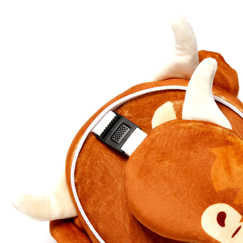 Highland Coo the Cow Travel Pillow Set