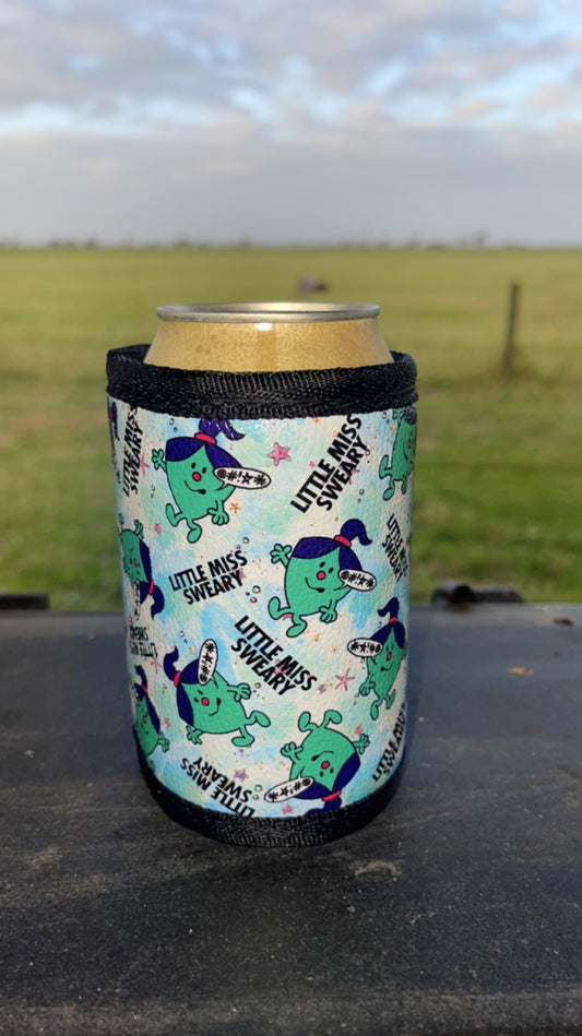 Vinyl Stubby Holder - Little miss sweary