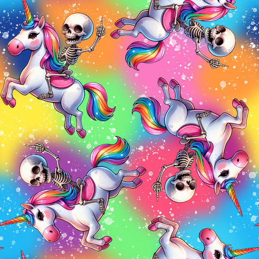 Pre Order Swag Blanket - Skeleton unicorn
