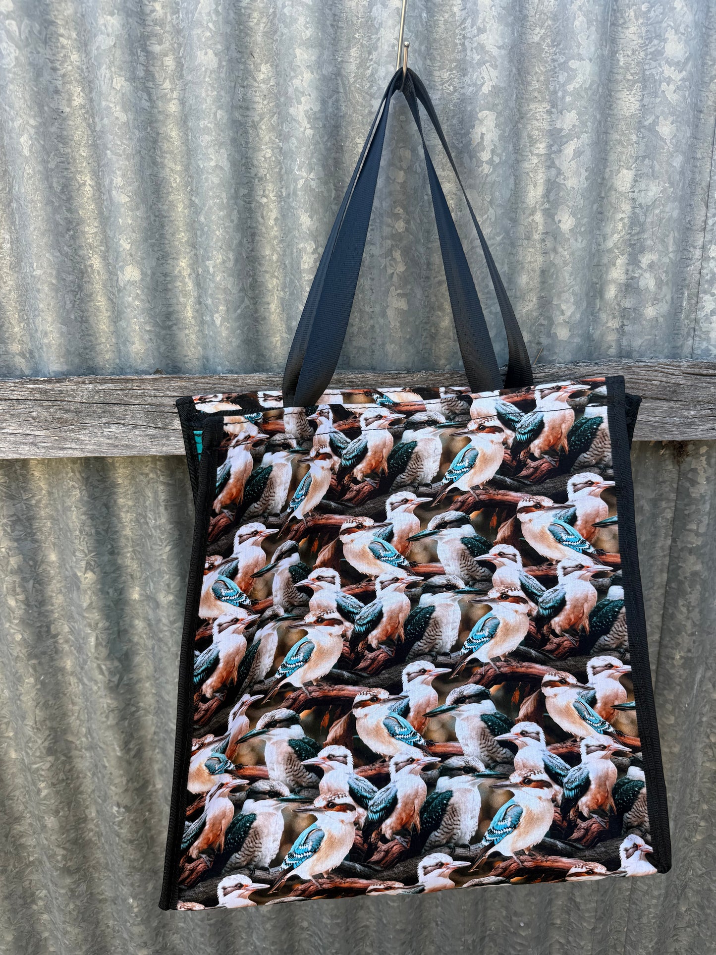 Pvc and fabric shopping bag -  Kookaburras