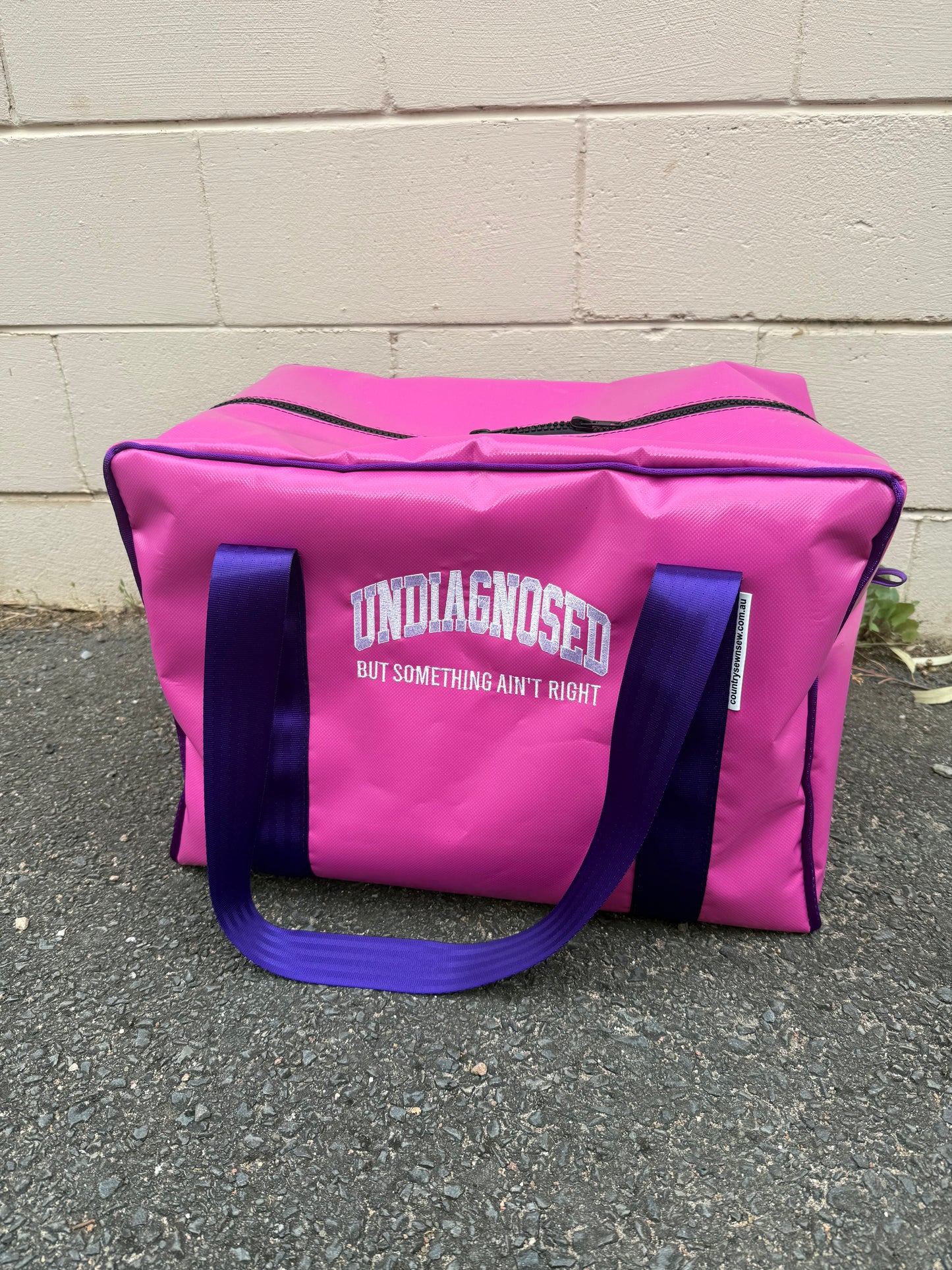 PVC MEDIUM overnight bag - Undiagnosed But Something Ain't Right