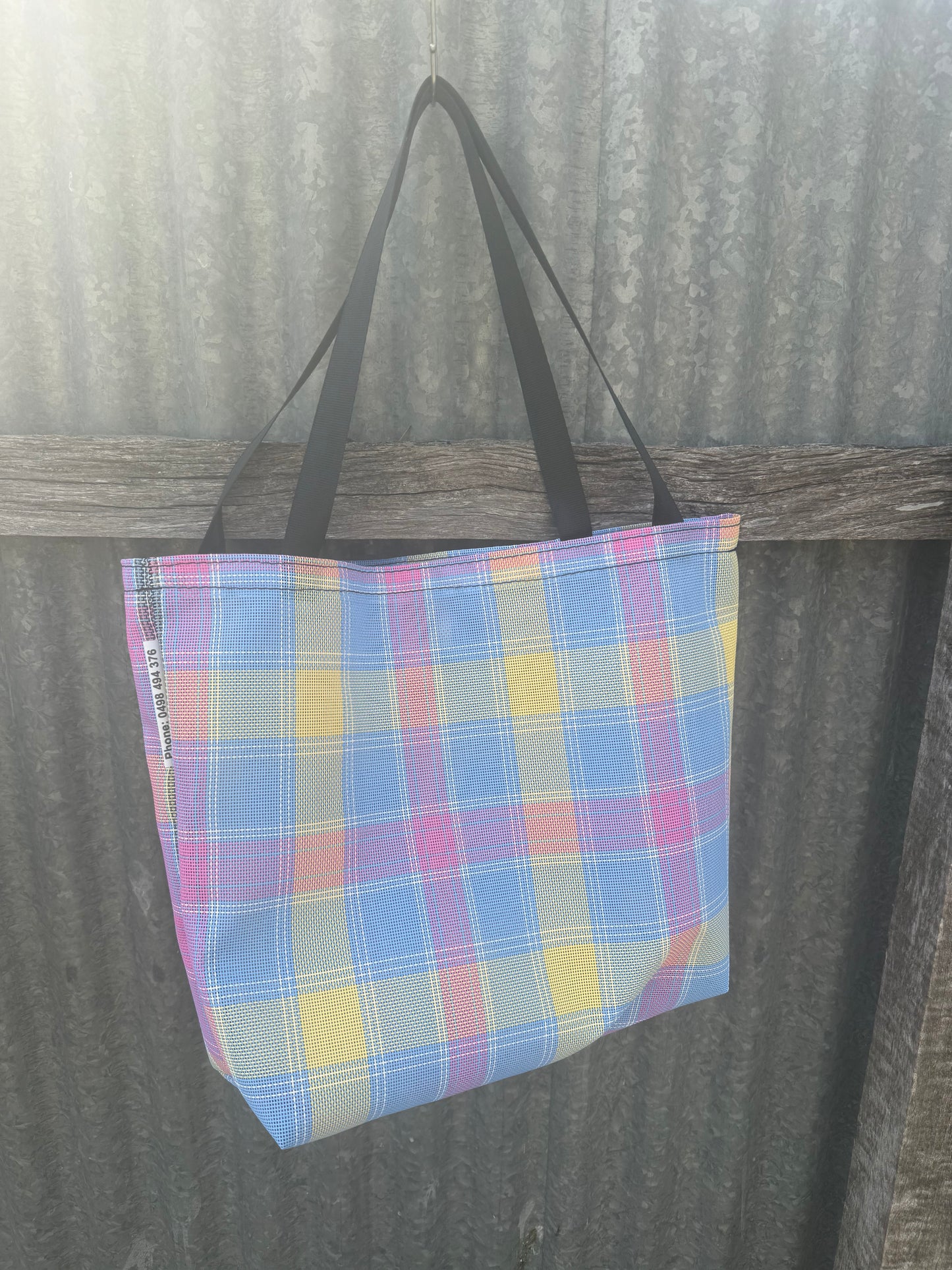 Mesh Shopping bag - (Ready Made) - pink