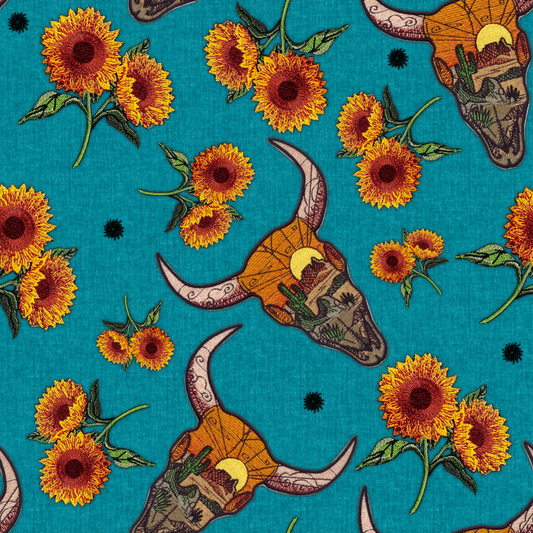 Pre Order Swag Blanket - Skulls and sunflowers