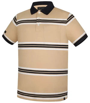 Pilbara Men's Yarn-Dyed Striped Pocket Polo
