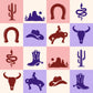 Pre Order Swag Blanket - Pink squares cowboy