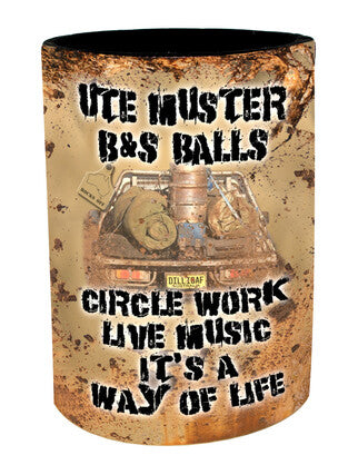 Vinyl Stubby Holder - Ute Muster