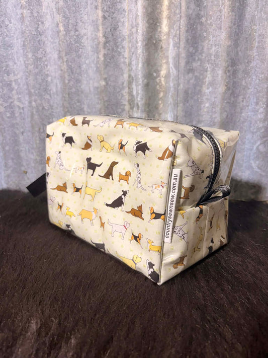 Box Toiletry Bag -Various Dogs
