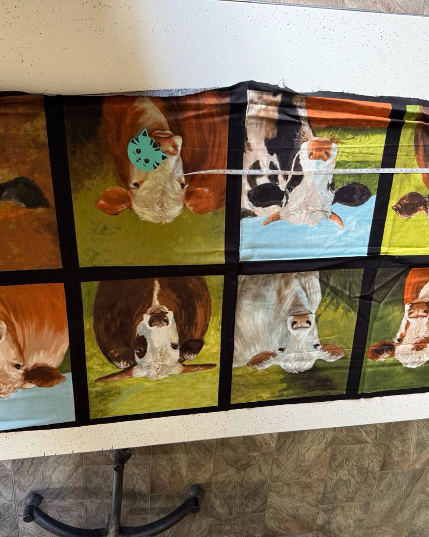 Fabric Panel - Cows