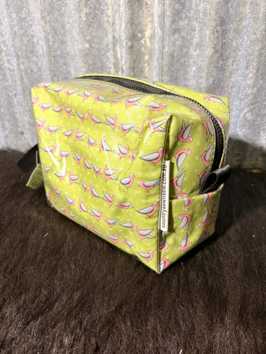 Box Toiletry Bag -Galahs- Red Tractor Design