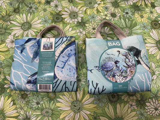 Lisa pollock shopping bag - Reef Turtles