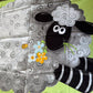 Fabric Panel - Green Sheep