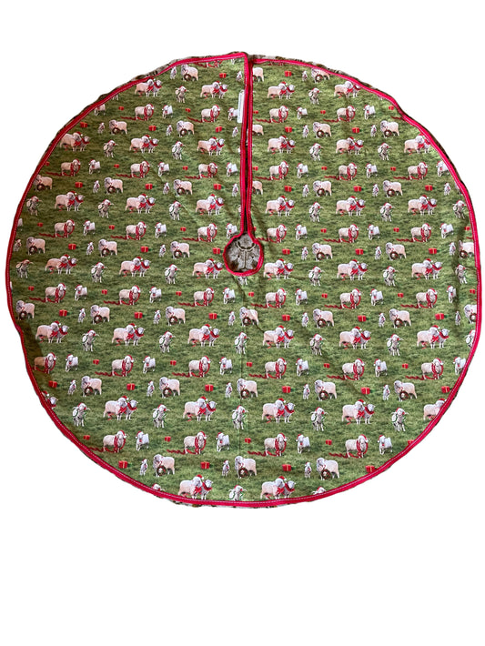 Christmas Tree Skirt - Sheep